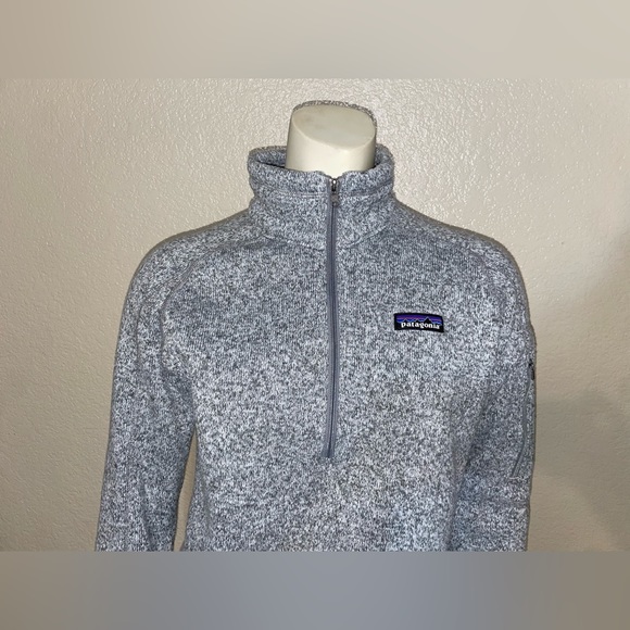 Patagonia Women Better Sweater 1/4 Zip Fleece Gray Size S - Picture 1 of 7